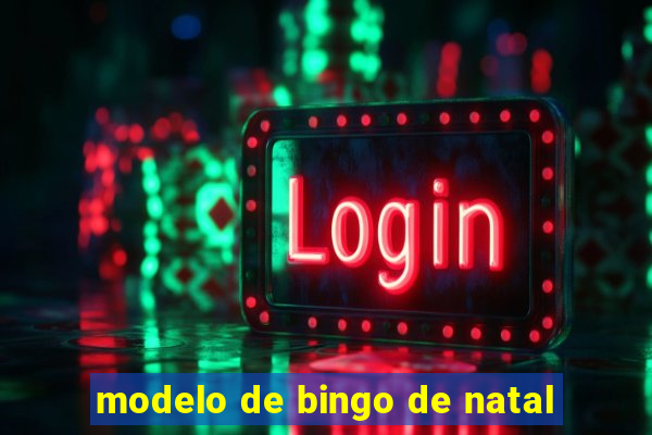 modelo de bingo de natal